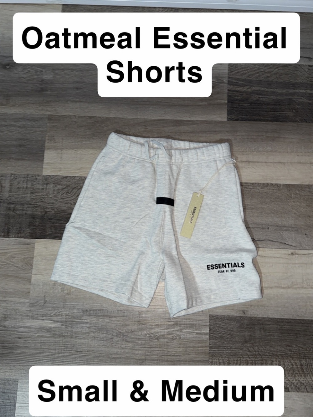 Essentials Men's Oatmeal Athletic Shorts